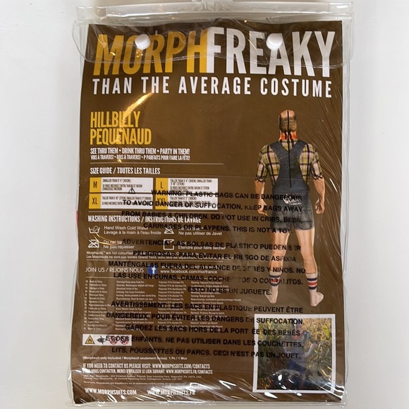 Hillbilly Pequenaud Adult Costume! New! - Picture 5 of 8